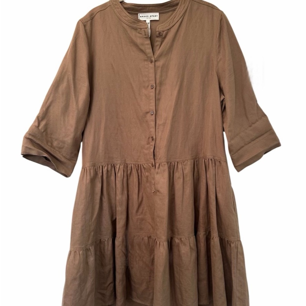 Apiece Apart Maurino Drop Waist Mini - L/ Camel